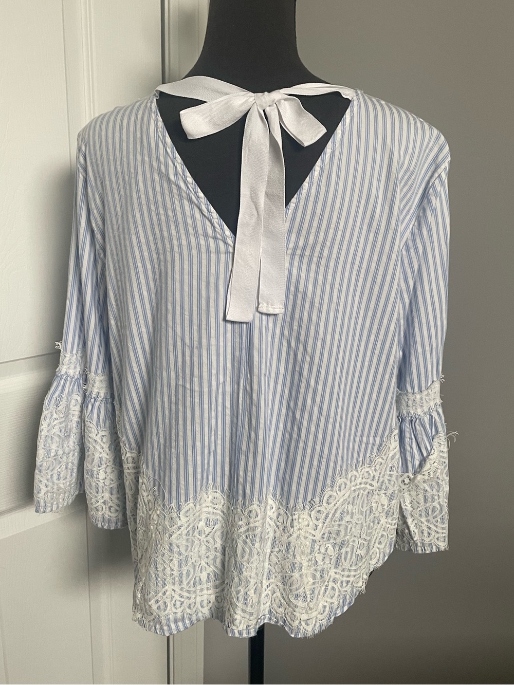 Zara Striped Poplin Shirt - Picture 4 of 8